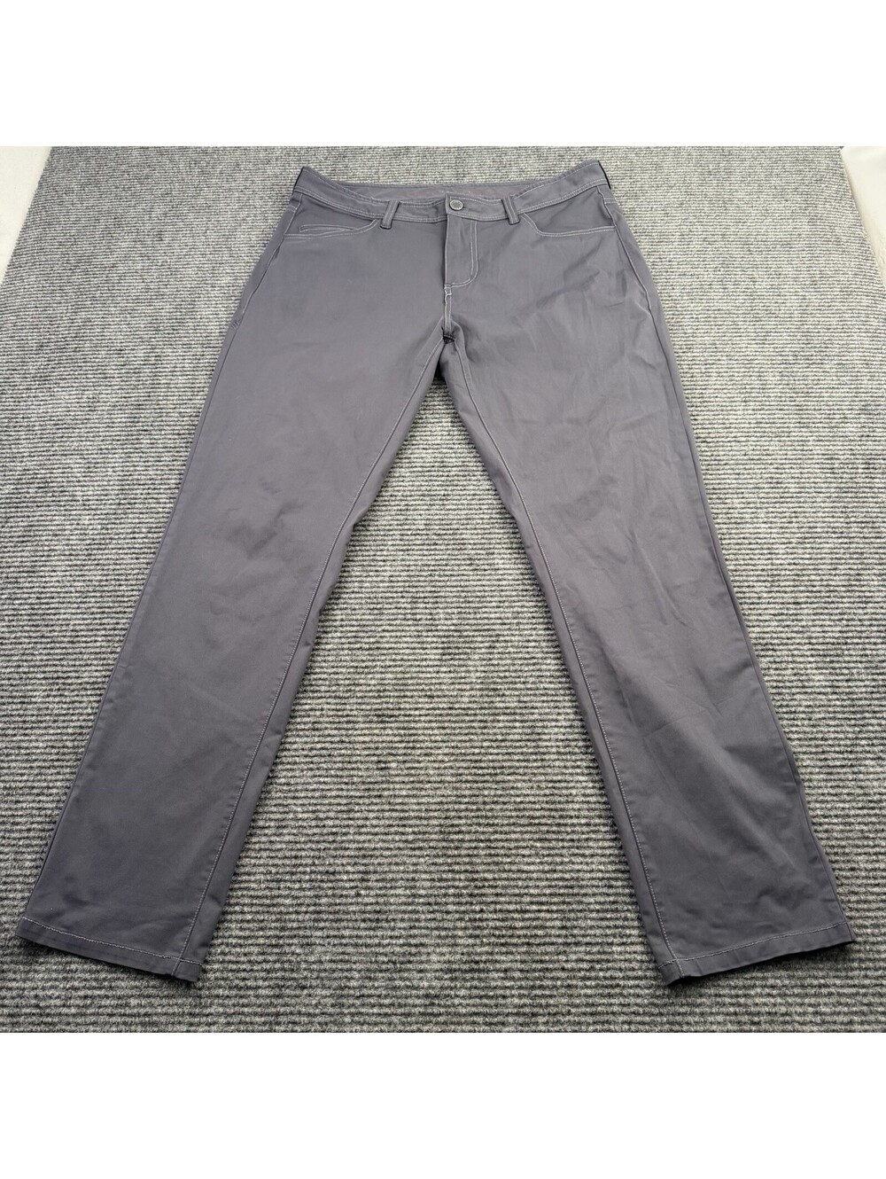 Rhone Commuter Dress Pants Men's Size 35x32 Blueish Gray Stretch Straight Leg
